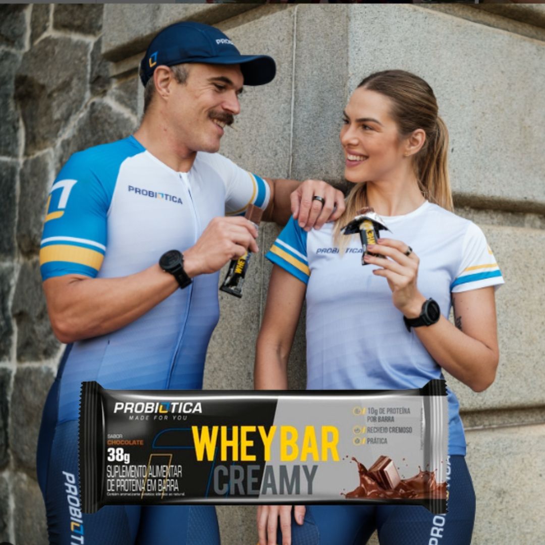 Barra Proteica Whey Bar Creamy Chocolate Probiotica | 12x38g