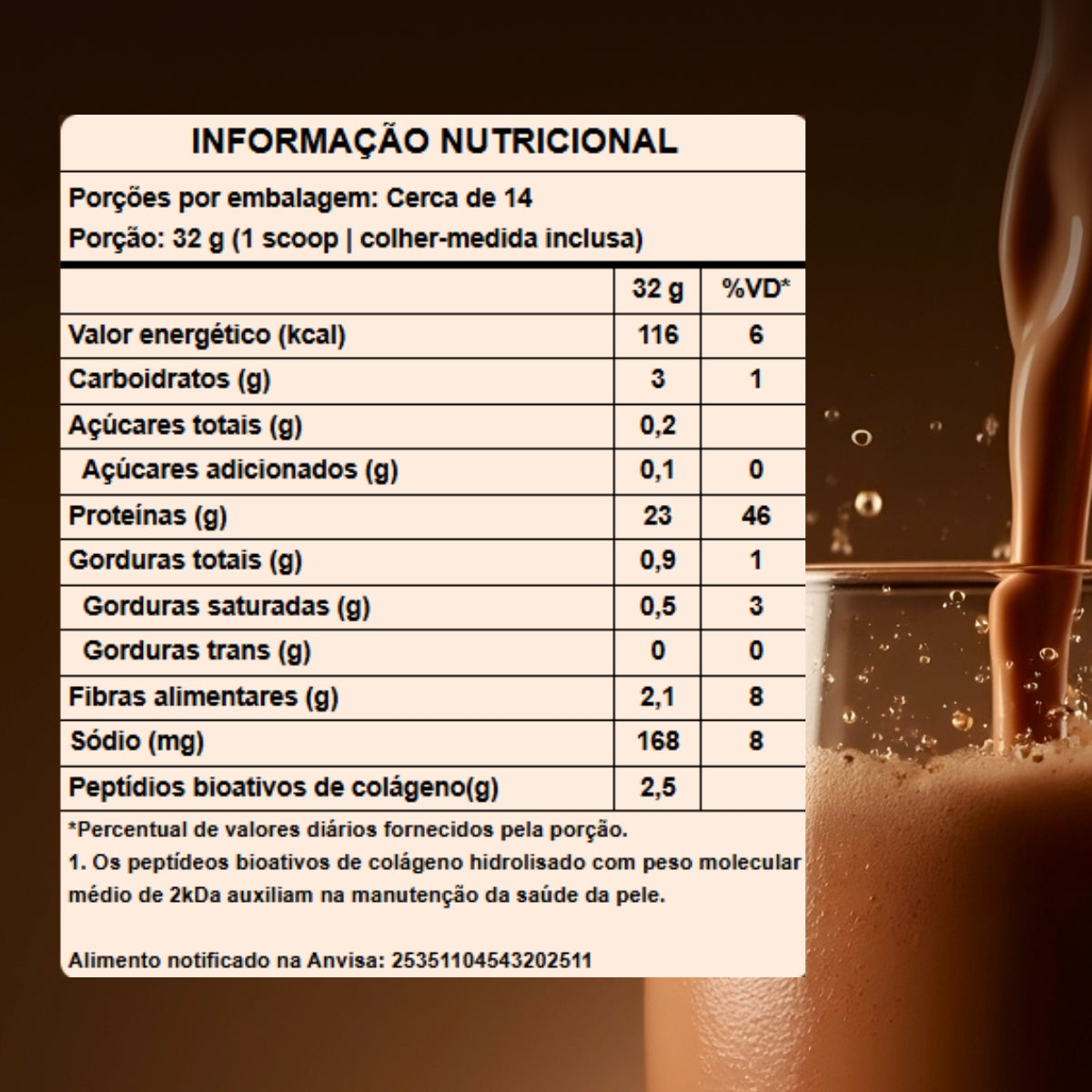 Collagen Protein Chocolate Língua de Gato Puravida | 450g