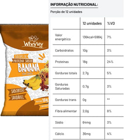 Biscoito de Proteína WheyViv Fit Sabor Banana | 45g