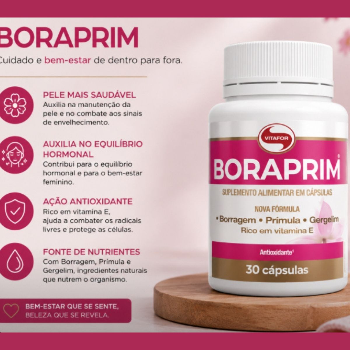 Boraprim 1000mg Vitafor | 30 cápsulas