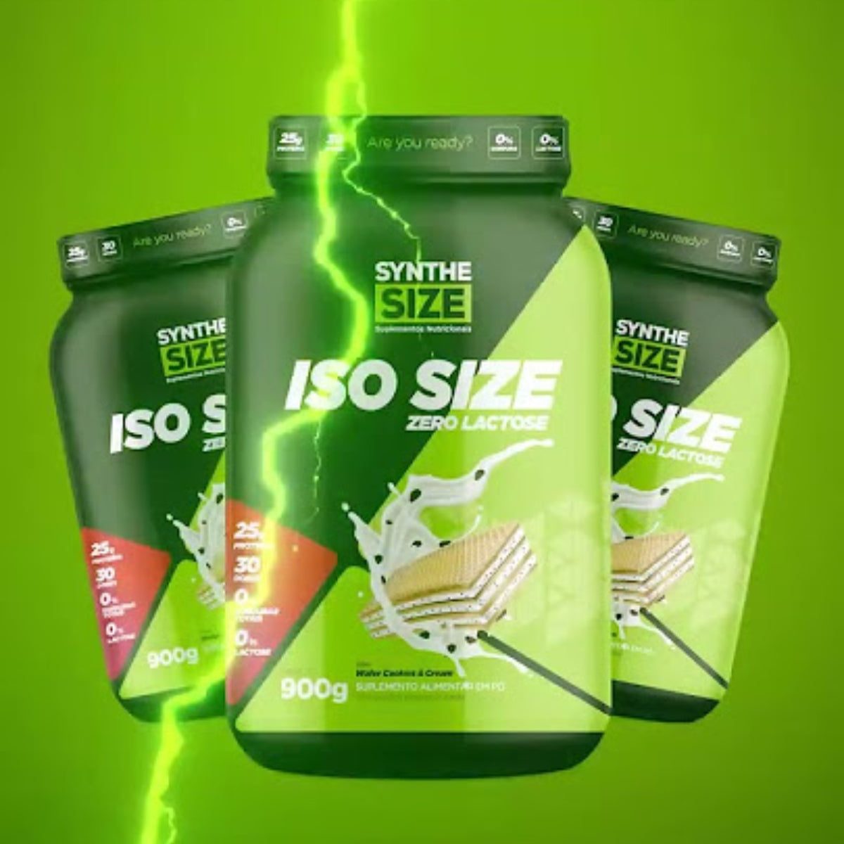 Whey Zero Lactose Iso Size Morango Synthe Size | 900g