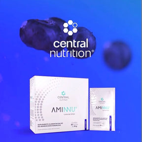 Aminnu Blueberry Livre De Xilitol Central Nutrition | 30x10g