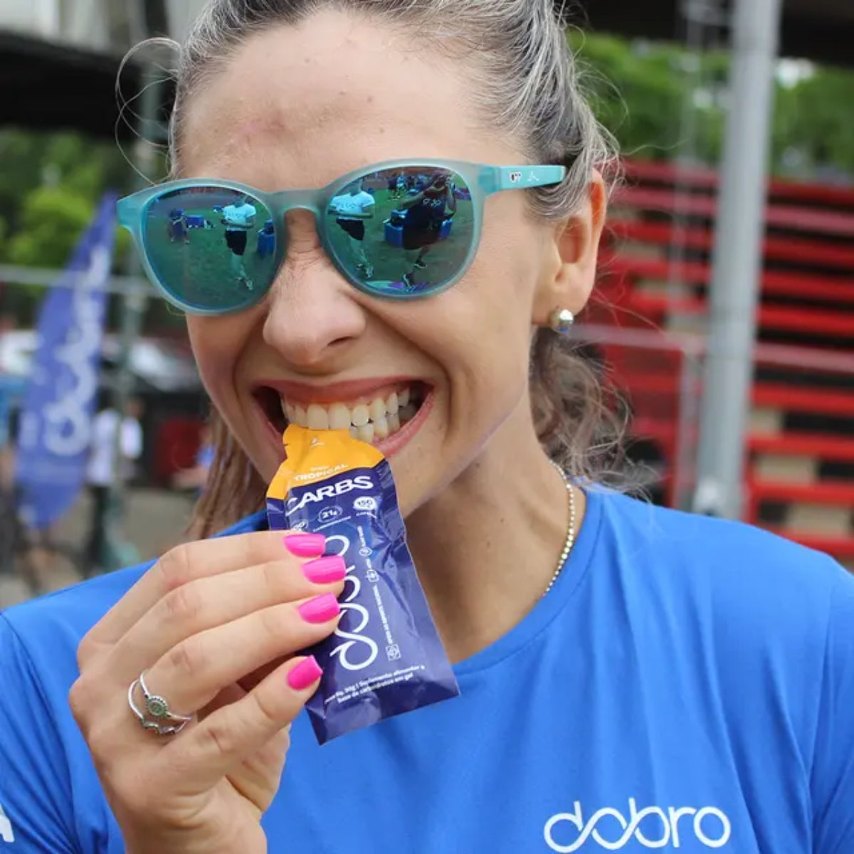 Carbs Gel Sabor Tropical com Cafeína Dobro | 10x30g