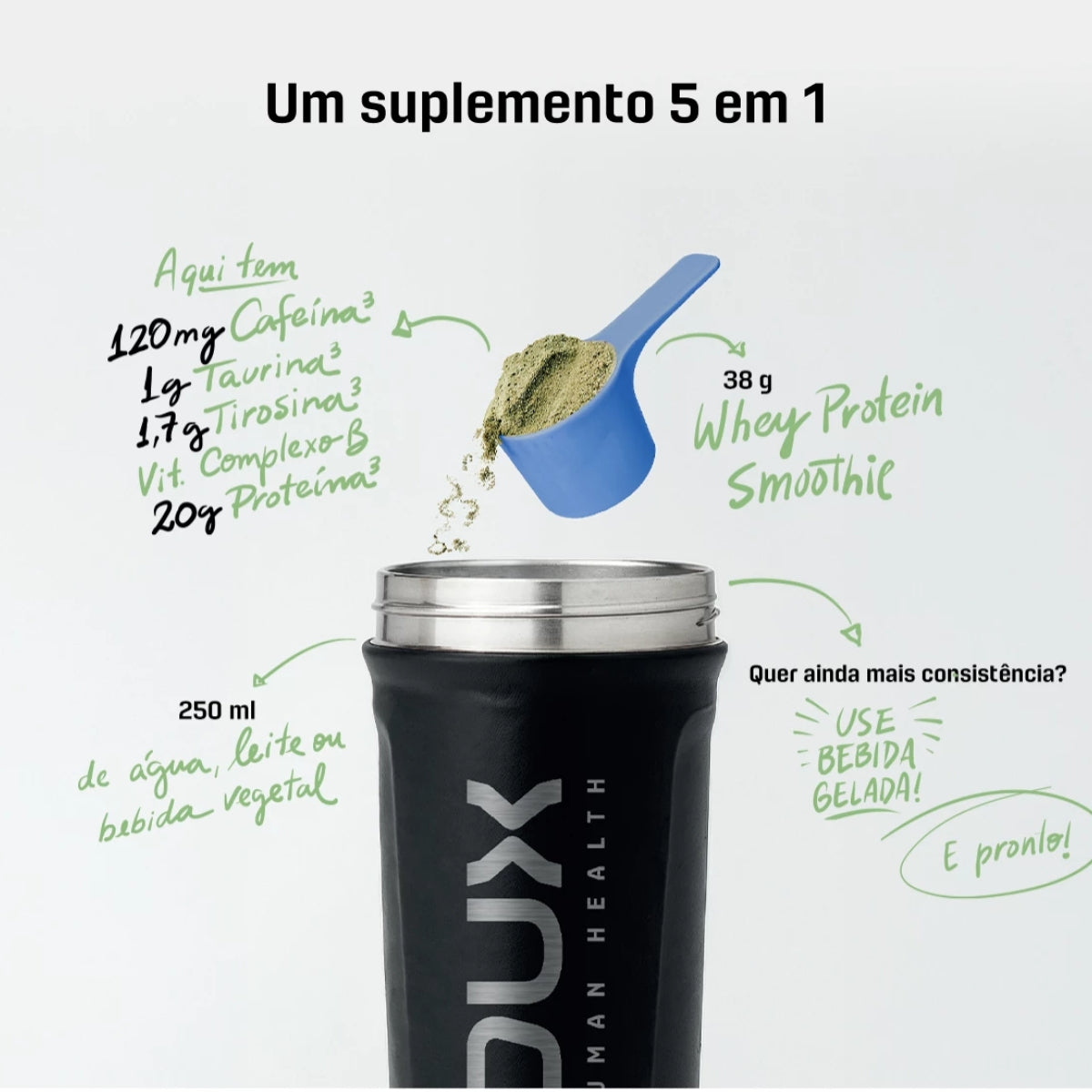 Whey Protein Smoothie White Mocha DUX | 900g
