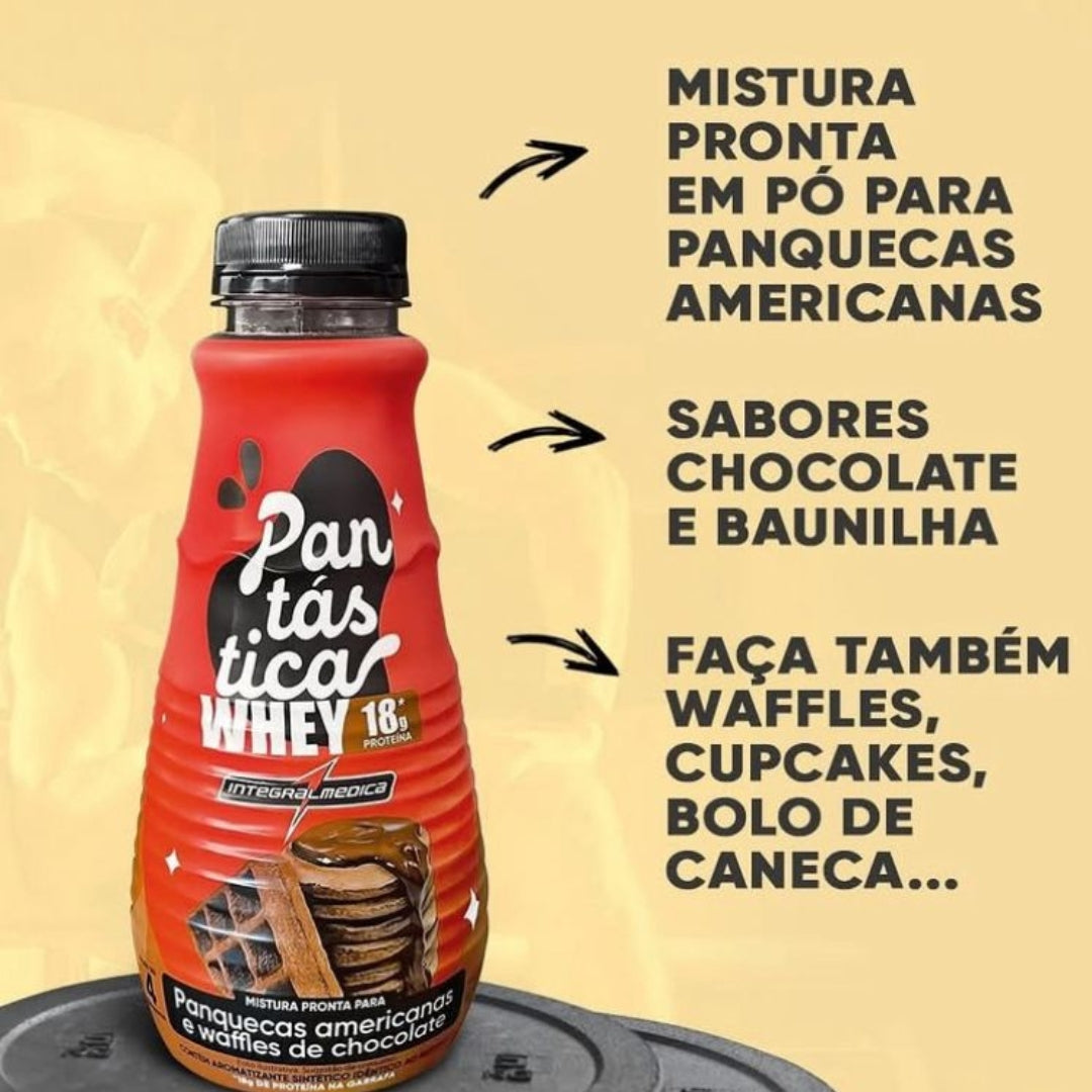 Mistura para Panquecas Americanas e Waffles Integralmedica Sabor Chocolate | 100g