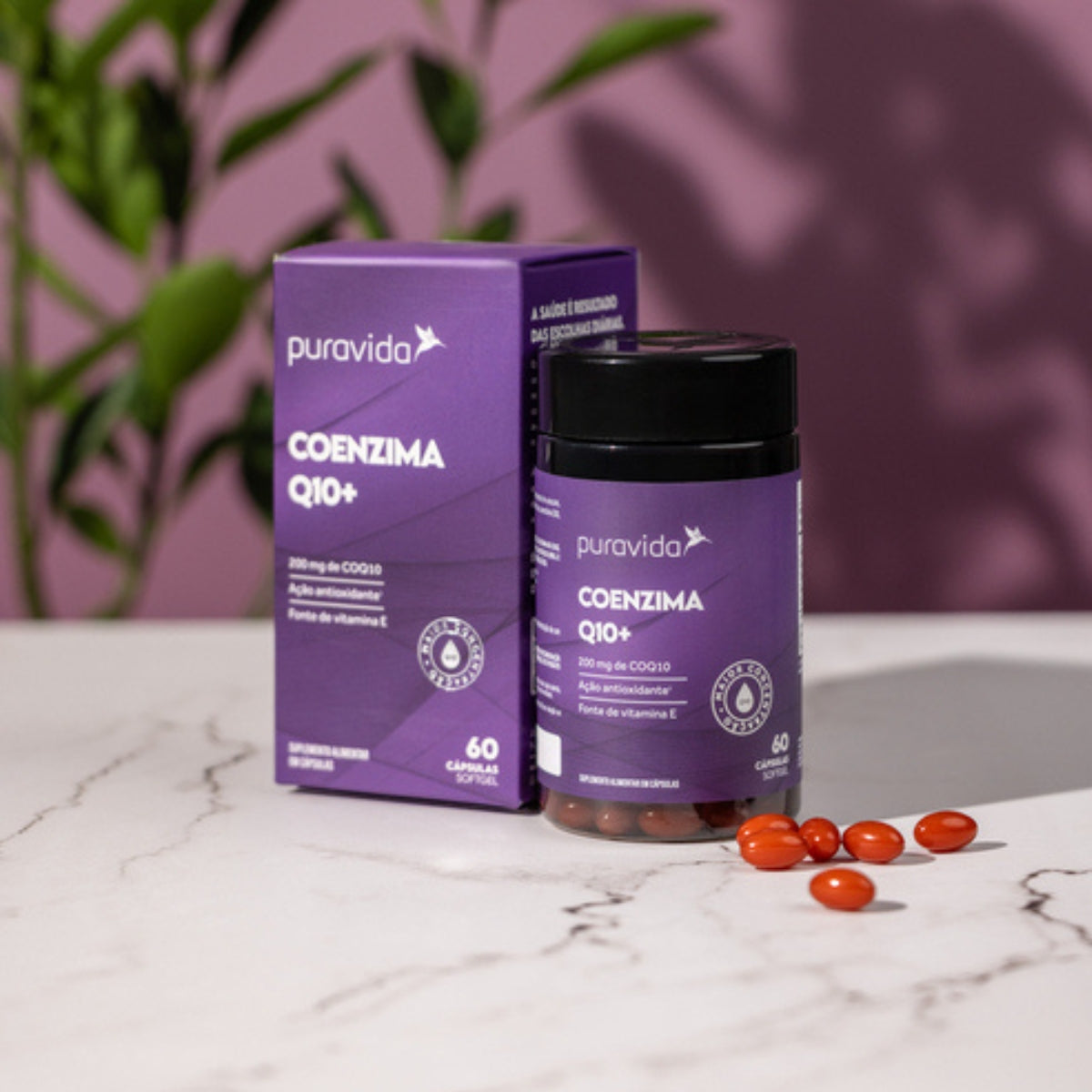 Coenzima Q10+ 200mg Puravida | 60 cápsulas