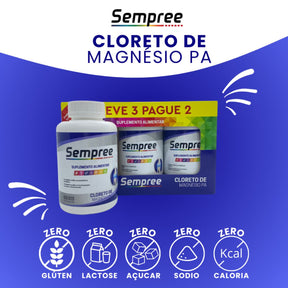 Cloreto de Magnésio PA Leve 3 Pague 2 Sempree | 180 cápsulas
