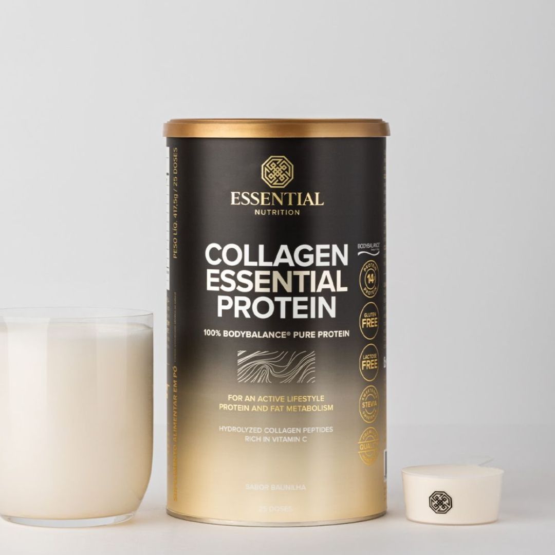 Collagen Essential Protein Sabor Baunilha | Lata 417,5g